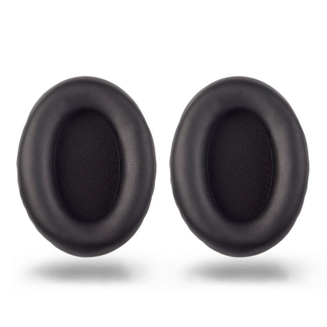 2 Pieces Headset Sponge Covers For Sony Wh-1000Xm2 / Xm3 / Xm4 - Black Protein With Card Buckle-1915198255315161088