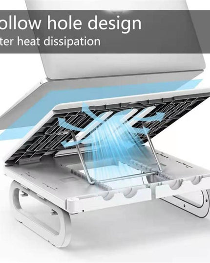 Adjustable Foldable Laptop Stand For Cooling And Ergonomic Lifting-1915198125929271301