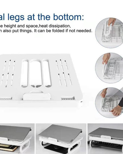 Adjustable Foldable Laptop Stand For Cooling And Ergonomic Lifting-1915198125929271302
