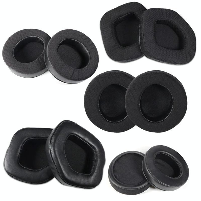 Pair Of Black Lambskin Headset Covers For Alienware Aw988-1915197639956238337