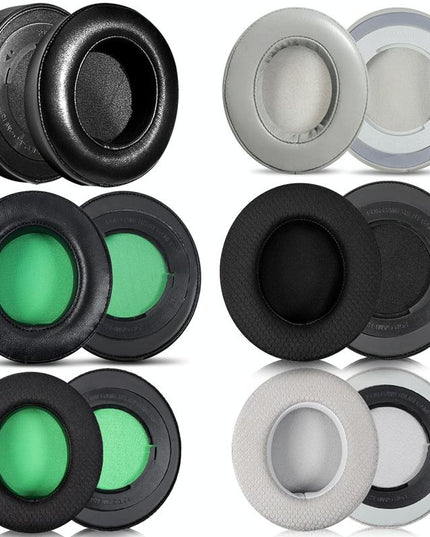 2-Pack Headset Sponge Case For Razer Blackshark V2 / V2X / V2Se - Gray Net With Ellipse Design-1915197460976898049