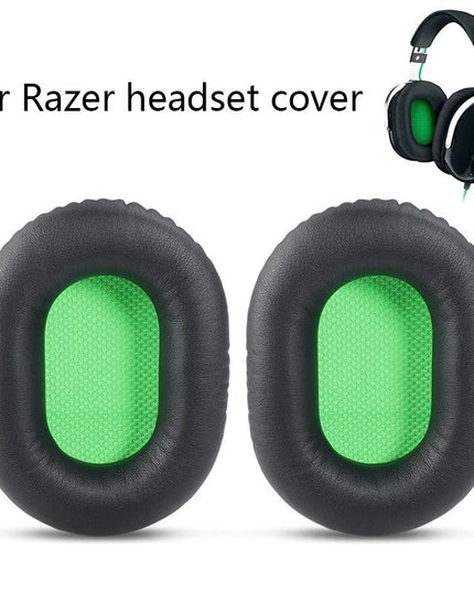 2-Pack Razer V2 Headset Sponge Covers - Black With Green Net-1915198273518440449