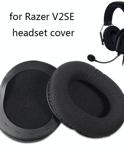 2-Pack Black Mesh Headset Sponge Covers For Razer V2-1915197958677204993
