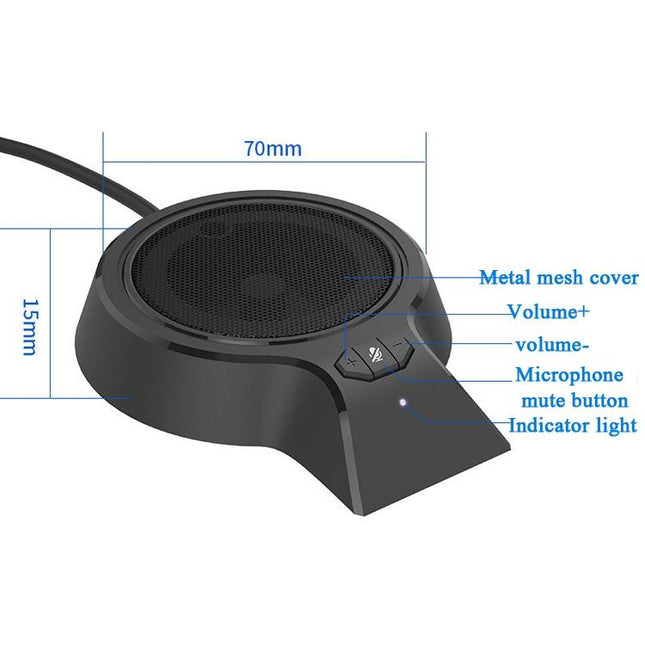360-Degree Usb Conference Microphone For Video Calls And Webcasts-1915197853765079042