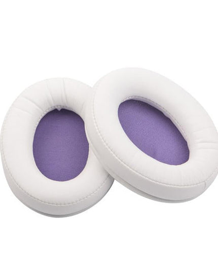 2-Pack Leather Ear Pad Covers For Kingston Cloud Silver Ii Headset - White-1915197982140141568