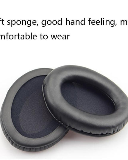 2-Pack Leather Ear Pad Covers For Kingston Cloud Silver Ii Headset - Black-1915197636936339458