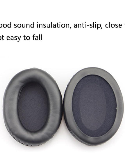 2-Pack Leather Ear Pad Covers For Kingston Cloud Silver Ii Headset - Black-1915197636936339460
