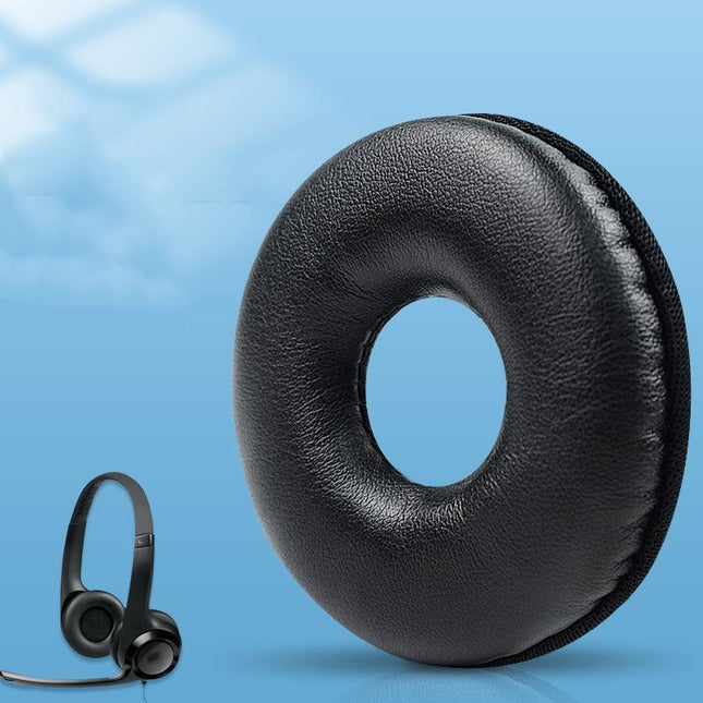 2-Pack Headset Earmuffs For Logitech H390 - Black Sponge-1915196950723039235
