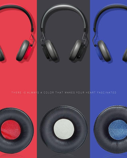 2-Pack Leather Headphone Covers For Jabra Revo Wireless - Black Net-1915198265410850820