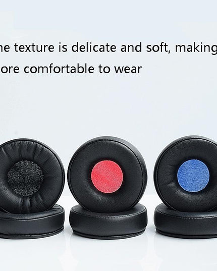 2-Pack Leather Headphone Sponge Covers For Jabra Revo Wireless - Black / Gray-1915197610734522371