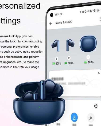 Blue Wireless Active Noise-Cancelling Earbuds For Sports-1922443421608448003