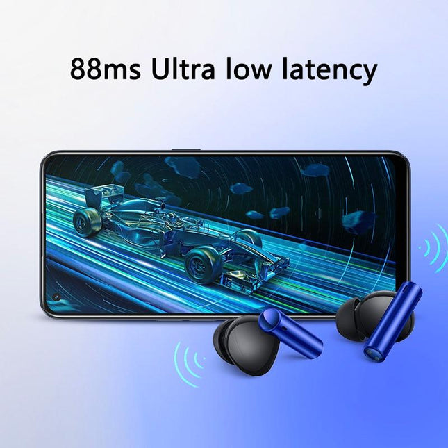 Blue Wireless Active Noise-Cancelling Earbuds For Sports-1922443421608448007