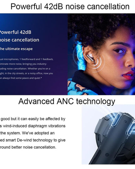 Blue Wireless Active Noise-Cancelling Earbuds For Sports-1922443421608448009