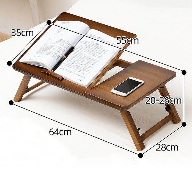 Adjustable Folding Laptop Desk For Dorm Or Study - Height And Space Saver-1915197649557000194