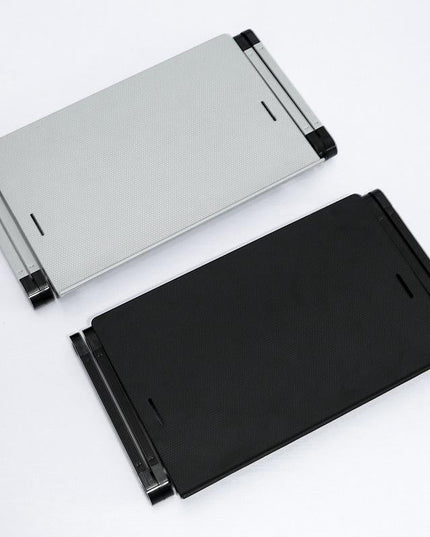 Adjustable Folding Laptop Desk With Mouse Board - Silver-1915198108938145796