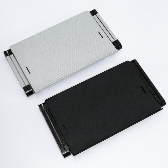Adjustable Folding Laptop Desk With Mouse Board - Silver-1915198108938145796