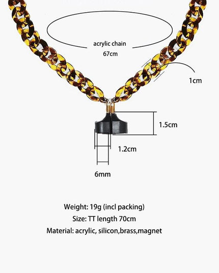 Leopard Wireless Earphones With Strong Magnetic Anti-Lost Chain-1915196931710259202