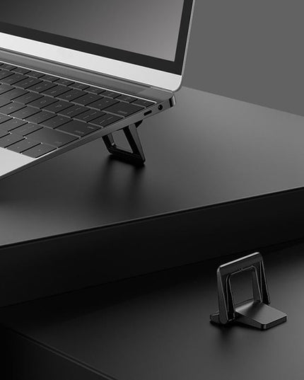 Portable Laptop Base For Improved Heat Dissipation - Black Foot Pad-1915196824654843905