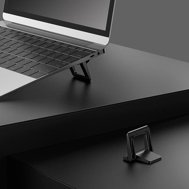 Portable Laptop Base For Improved Heat Dissipation - Black Foot Pad-1915196824654843905