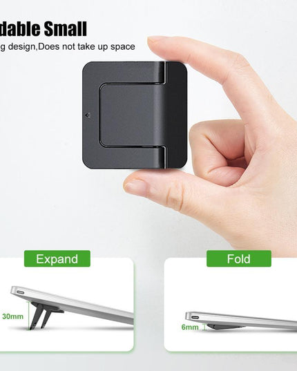 Portable Laptop Base For Improved Heat Dissipation - Black Foot Pad-1915196824654843910