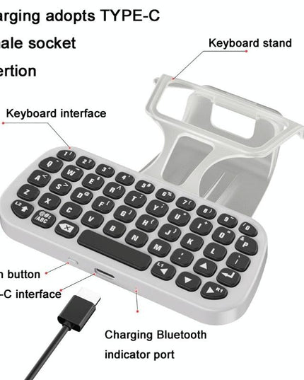 Wireless Bluetooth Gamepad With Headphone Jack For Ps5 - White-1915196818136895491
