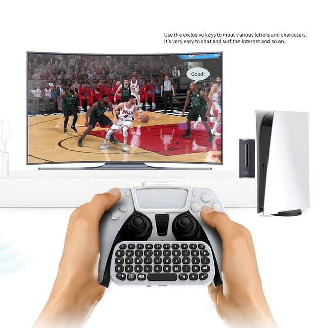 Wireless Bluetooth Gamepad With Headphone Jack For Ps5 - White-1915196818136895492