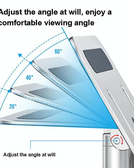 Portable Aluminum Laptop Stand For Better Cooling And Ergonomic Use-1915197856449433604