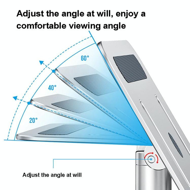 Portable Aluminum Laptop Stand For Better Cooling And Ergonomic Use-1915197856449433604