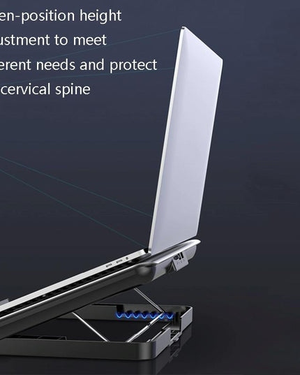 6-Fan Alloy Laptop Cooling Bracket - Silent-1915197805295702018