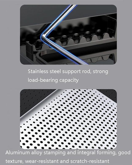 6-Fan Alloy Laptop Cooling Bracket - Silent-1915197805295702021