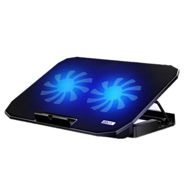 Dark Knight Dual Fan Laptop Cooling Stand - Adjustable-1915197689029595143