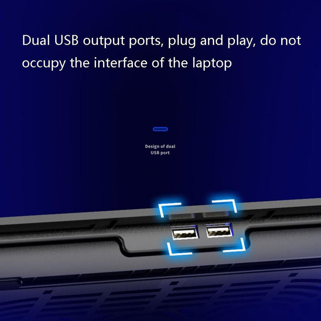 Dark Knight Dual Fan Laptop Cooling Stand - Adjustable-1915197689029595141