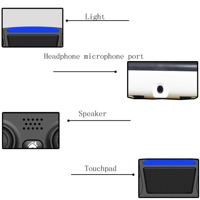 Wireless Dual-Vibration Gamepad For Ps4 With Bluetooth And Six-Axis Control Red-1915197124304310274