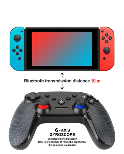 Switch Pro Wireless Gamepad With Dual Motors And Turbo-1915196896759123971