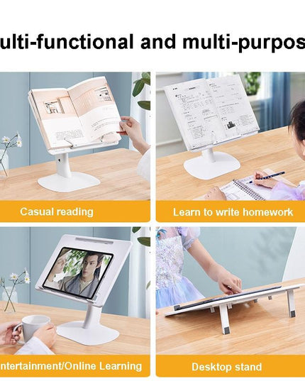 Portable Foldable Laptop Stand - Heightening Bracket Multifunctional White-1915196932192604166