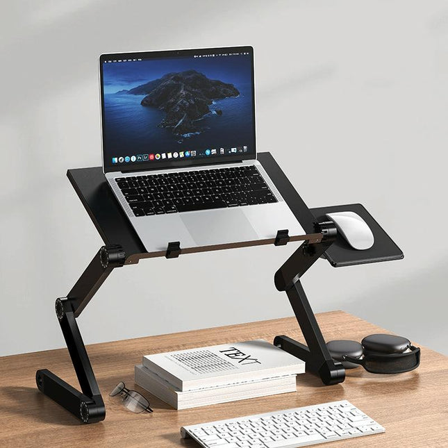 Portable Folding Laptop Desk With Height Adjustment And Storage-1915198133806174208