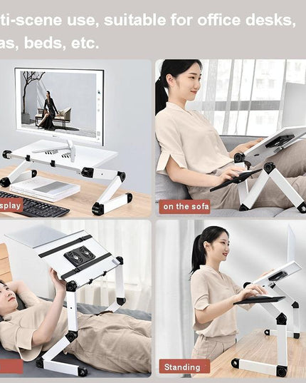 Portable Folding Laptop Desk With Height Adjustment And Storage-1915198133806174214