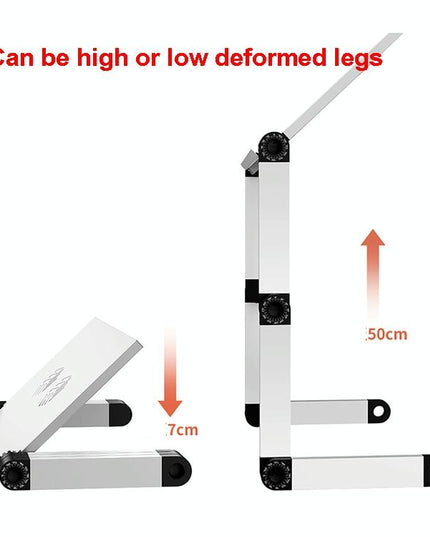 Portable Folding Laptop Desk With Adjustable Height And Storage-1915197821879980036