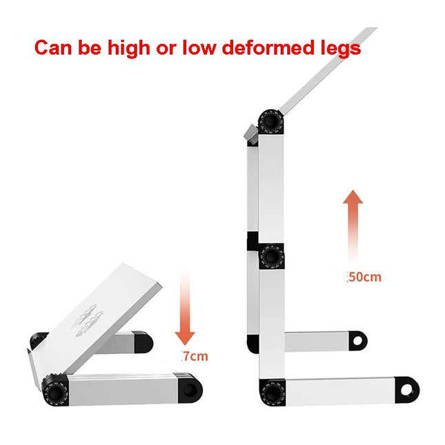 Portable Folding Laptop Desk With Adjustable Height And Storage-1915197821879980036