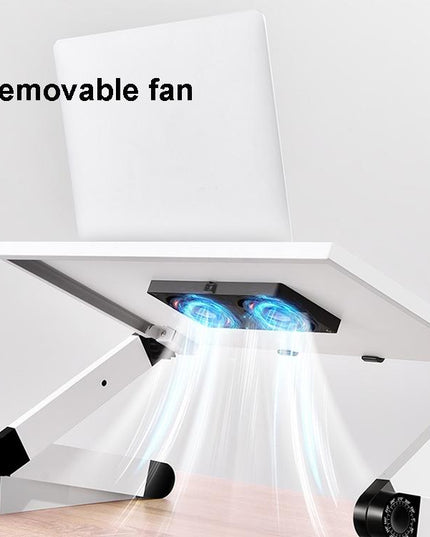 Portable Folding Laptop Desk With Adjustable Height And Storage-1915197638307876865