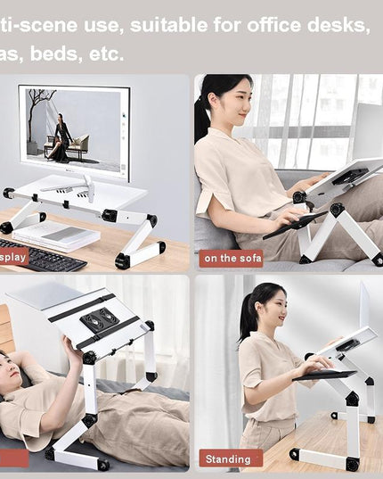 Portable Folding Laptop Desk With Adjustable Height And Storage-1915197638307876870