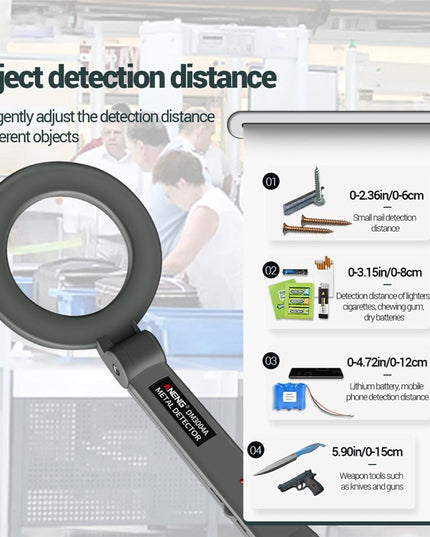 High-Precision Handheld Metal Detector For Airport Scanning-1915198322738597890
