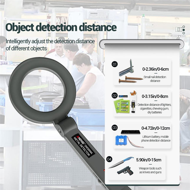 High-Precision Handheld Metal Detector For Airport Scanning-1915198322738597890