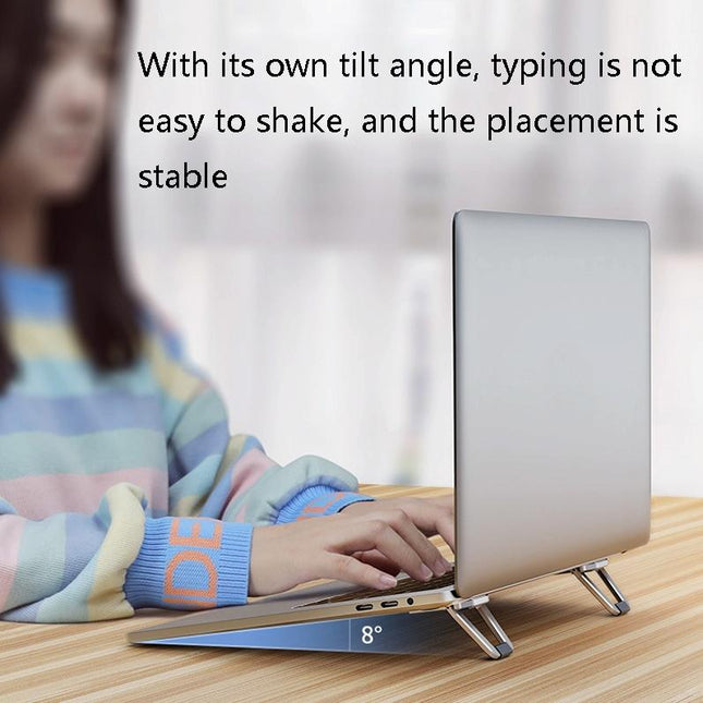 Aluminum Laptop Stand - Heightening Bracket Grey-1915196826735218693
