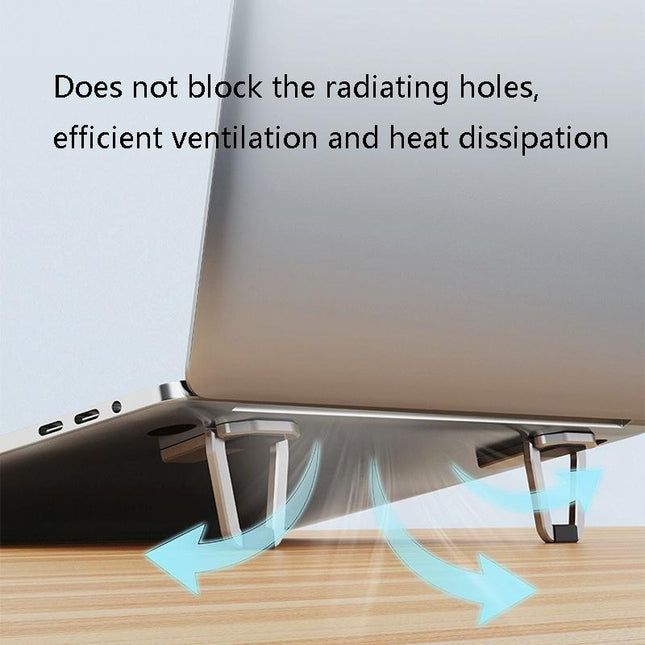 Aluminum Laptop Stand - Heightening Bracket Grey-1915196826735218694