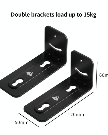 Non-Slip Wall Bracket For Long Strip Speakers - Black-1915196902639538177