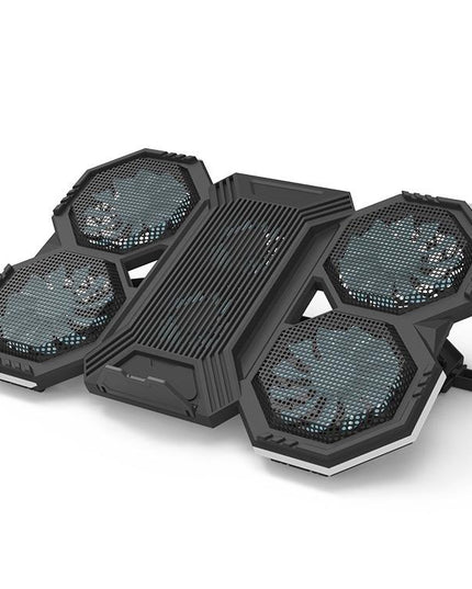 Usb Fan Stand With Phone Holder And Blue Light - 6 Fans-1915198337087311874