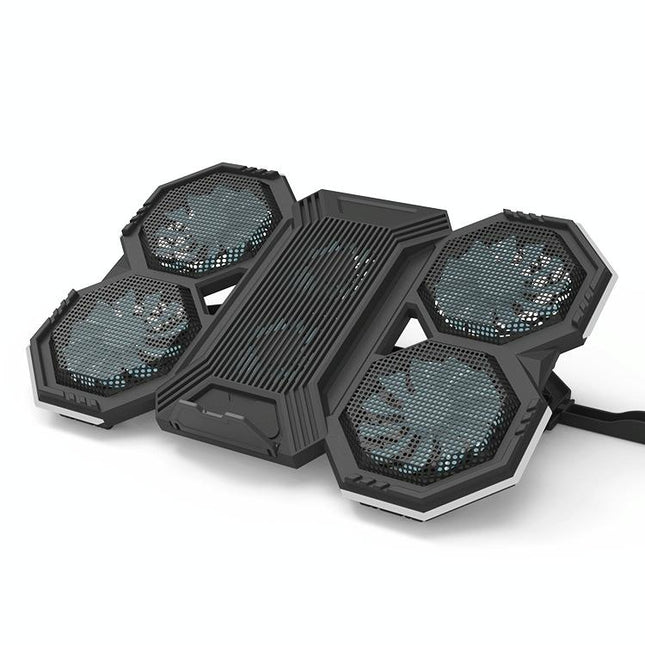 Usb Fan Stand With Phone Holder And Rgb Blue-1915198146816905218