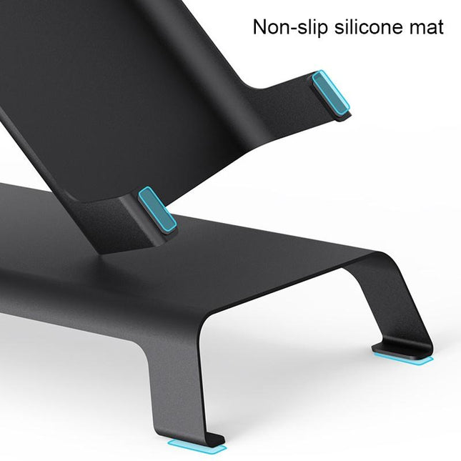 White Monitor Riser Bracket - Space-Saving-1915196687522074627