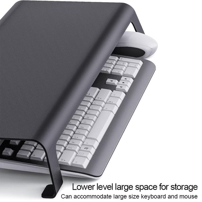 White Monitor Riser Bracket - Space-Saving-1915196687522074628